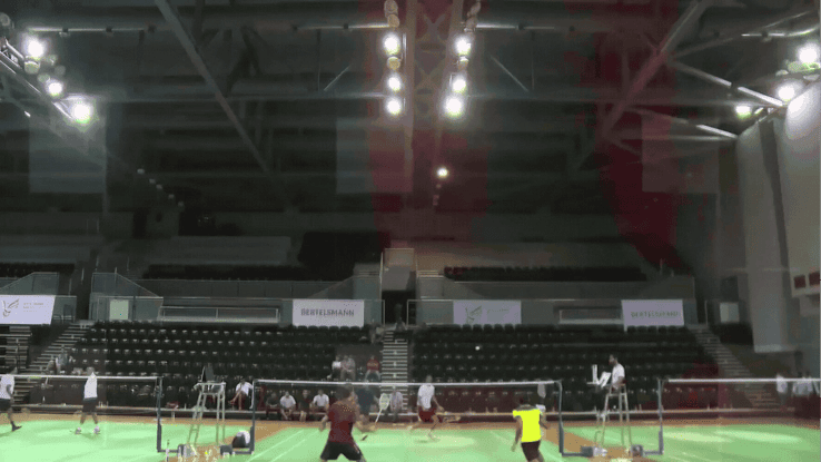 image of badminton court