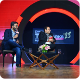 Pankaj Makkar, Managing Director of Bertelsmann India Investments at TechSparks 2023 in Delhi